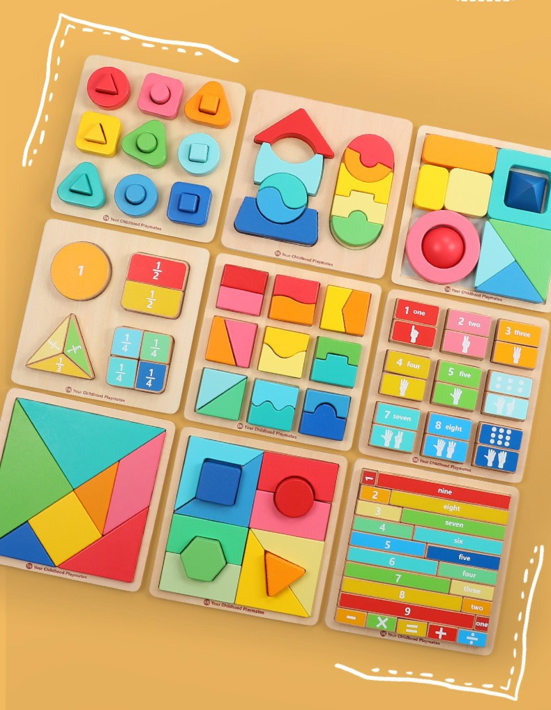 Montessori Wooden Puzzle – Kids’ Educational Toy